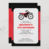 Motor Bike Birthday Kaart (Voorkant / Achterkant)