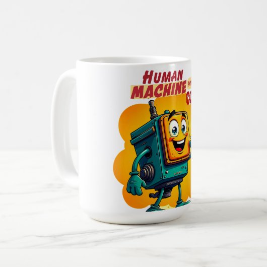 Motor Block Coffee Mok Retro (Voorkant links)