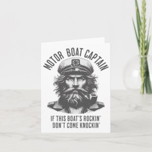 Motor Boat Captain Als deze boot schommelt kom nie Kaart