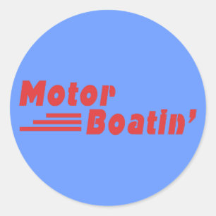 Motor Boatin' Ronde Sticker