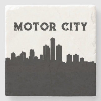 Motor City 313 Achterbaan Stenen Onderzetter