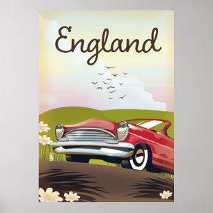 Motor City Detroit Michigan-reisposter. Poster