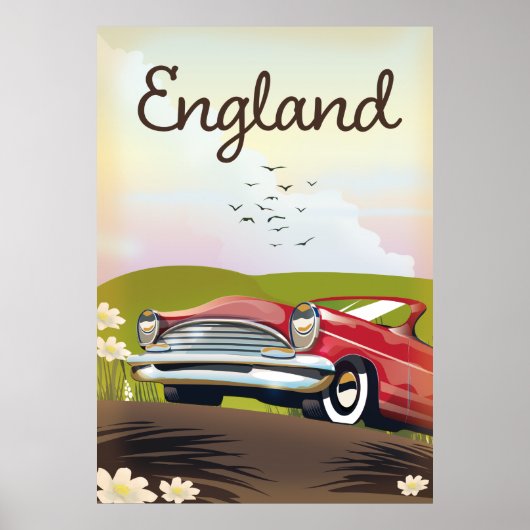 Motor City Detroit Michigan-reisposter. Poster (Voorkant)