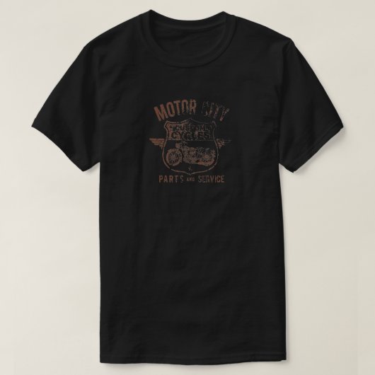 Motor City | Detroit | Motorrijcyclus | Obscure T-shirt (Design voorkant)