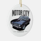 Motor City Garage Camaro Keramisch Ornament (Rechts)