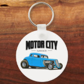 Motor City Garage Hot Rod Sleutelhanger (Voorkant)