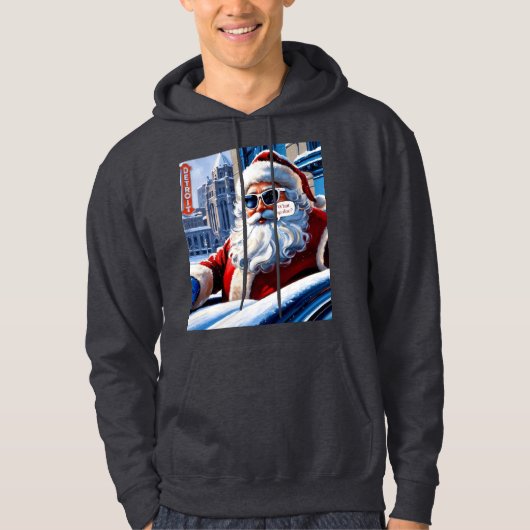 Motor City Kerstman Hoodie (Voorkant)