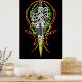 Motor City Speed Shop Sparkplug Poster (Keuken)