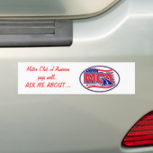 Motor Club of America - 40for80.com Bumpersticker (Op auto)