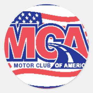 Motor Club van Amerika Ronde Sticker