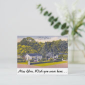 Motor Court, Brunswick, Georgia Briefkaart (Staand voorkant)