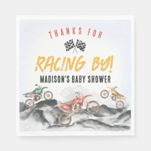 Motor Cross Dirt Bike Baby Shower Tafel Decoratie Servet