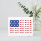 Motor-Cycle-Flag-Moto-Cross Briefkaart (Staand voorkant)