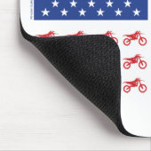 Motor-Cycle-Flag-Moto-Cross Muismat (Hoek)