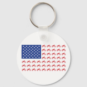 Motor-Cycle-Flag-Moto-Cross Sleutelhanger