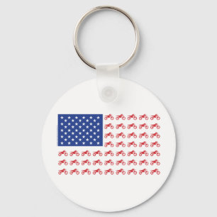 Motor-Cycle-Flag-Moto-Cross Sleutelhanger