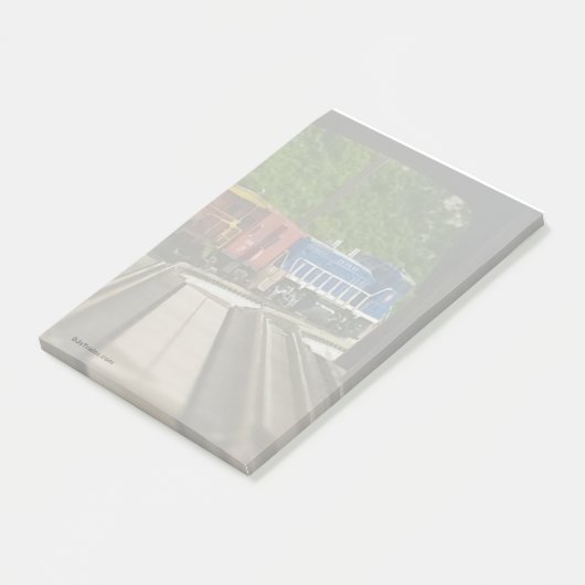 Motor en cabine op E. Pgh 4x6" Post-it notes (Schuin)