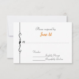 Motor en Hart Trouw RSVP Kaart