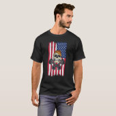 Motor For Car Mechanics Patriotic T-shirt (Voorkant volledig)