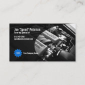 Motor Grey Car Service Visitekaartje (Voorkant)