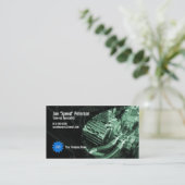 Motor Groene Auto Service Visitekaartje (Staand voorkant)