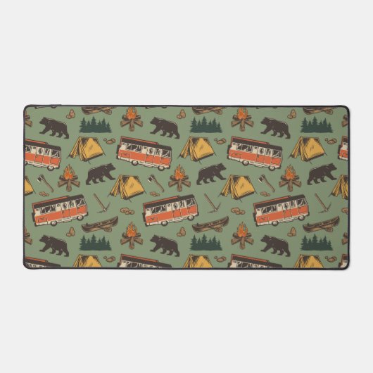 Motor Home Camp Adventures Patroon Bureaumat (Voorkant)
