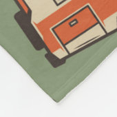 Motor Home Camp Adventures Patroon Fleece Deken (Hoek)