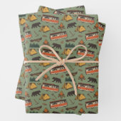 Motor Home Camp Adventures Patroon Inpakpapier Vel (In situ)