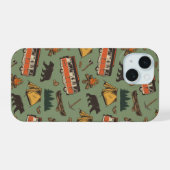 Motor Home Camp Adventures Patroon iPhone 15 Case (Achterkant horizontaal)
