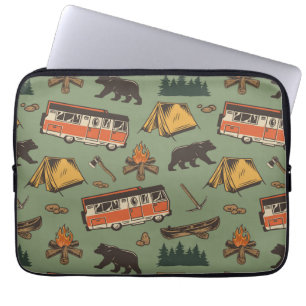 Motor Home Camp Adventures Patroon Laptop Sleeve