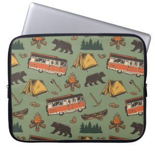 Motor Home Camp Adventures Patroon Laptop Sleeve