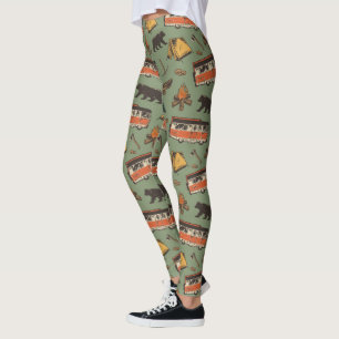 Motor Home Camp Adventures Patroon Leggings
