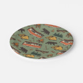 Motor Home Camp Adventures Patroon Papieren Bordje (Gekanteld)