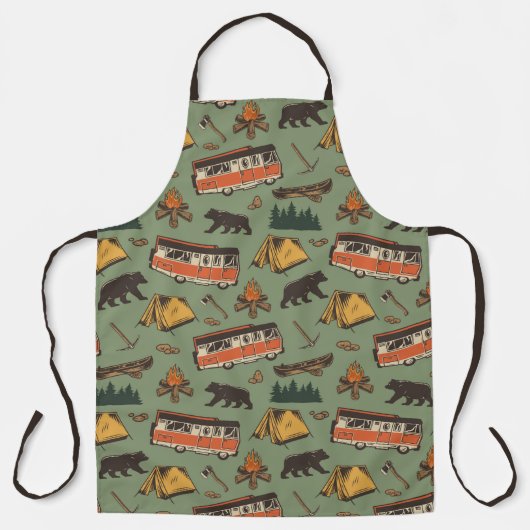 Motor Home Camp Adventures Patroon Schort (Voorkant)