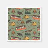 Motor Home Camp Adventures Patroon Servet (Voorkant)