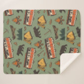 Motor Home Camp Adventures Patroon Sherpa Deken (Voorkant (horizontaal))