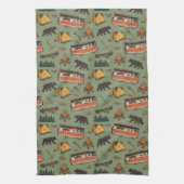 Motor Home Camp Adventures Patroon Theedoek (Verticaal)