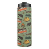 Motor Home Camp Adventures Patroon Thermosbeker (Voorkant)