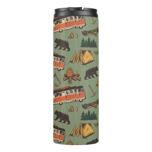Motor Home Camp Adventures Patroon Thermosbeker (Achterkant)