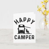 Motor-home RV Stuff Mannen Happy Camper Kaart (Gele Bloem)