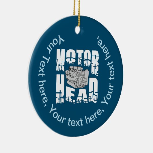 Motor Hoofdmotor Keramisch Ornament (Rechts)