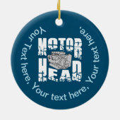 Motor Hoofdmotor Keramisch Ornament (Achterkant)