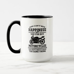 Motor Humor Quote Geluk Is Motorfiets  Mok