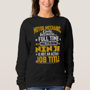 Motor Mechanic Job Titel Motor Machinist Technic Trui