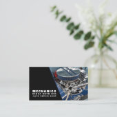 Motor motor, Auto Mechanic & Reparaties Visitekaartje (Staand voorkant)