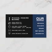 Motor motor, Auto Mechanic & Reparaties Visitekaartje (Achterkant)