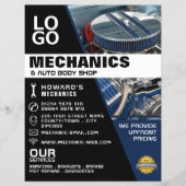 Motor motor, auto monteur & reparaties Adverteren Flyer (Voorkant)