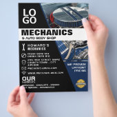 Motor motor, auto monteur & reparaties Adverteren Flyer (Hand)