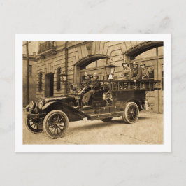 Motor nr. 34 brandweermaatschappij briefkaart