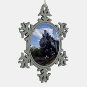 Motor Nummer 2 Tin Sneeuwvlok Ornament (Links)